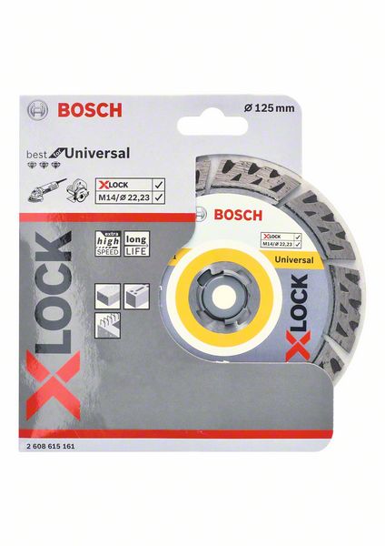 Bosch Diamanttrennscheibe X-LOCK Best Universal Diamond 125mm