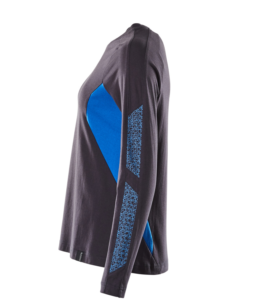 MASCOT ACCELERATE T-Shirt, Langarm schwarzblau/azurblau XXL
