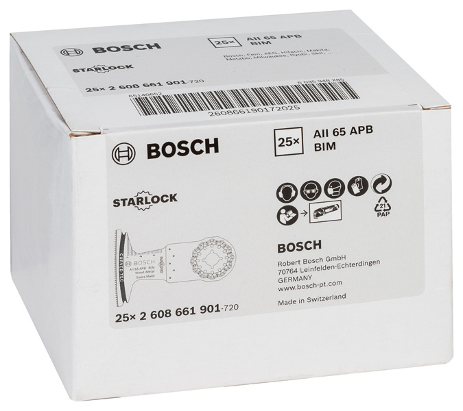 Bosch Tauchsägeblatt AII 65 APB, Wood and Metal, 40 x 65 mm