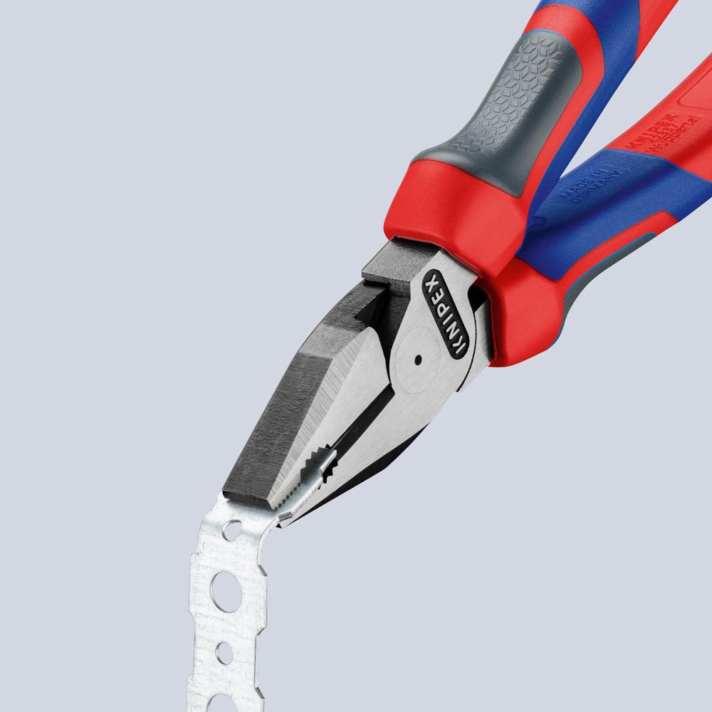 Knipex Kraft-Kombinationszange poliert mit Mehrkomponenten-Griffen 200mm