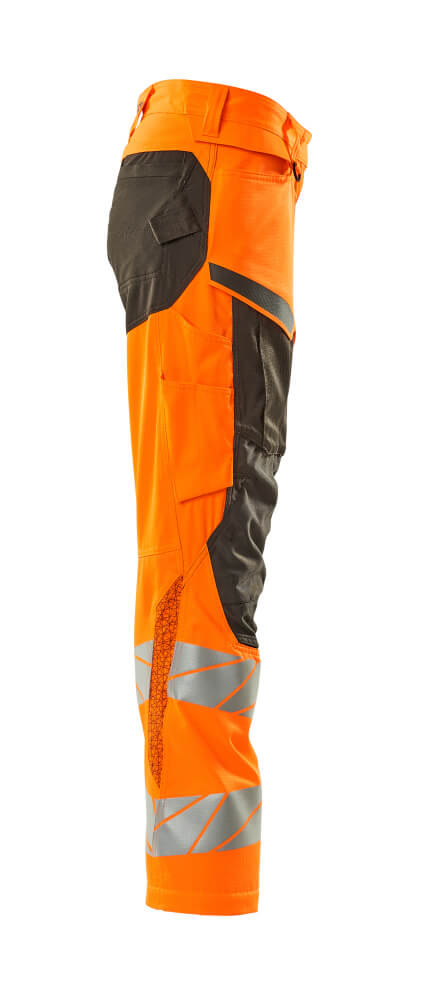 MASCOT ACCELERATE SAFE Hose mit Knietaschen hi-vis orange/dunkelanthrazit 44 kurz