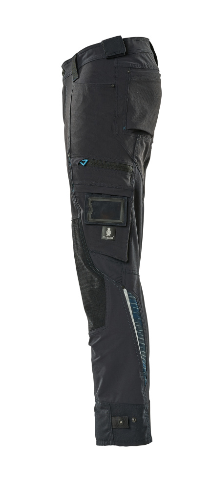 MASCOT ADVANCED Hose mit Knietaschen schwarzblau 42 kurz