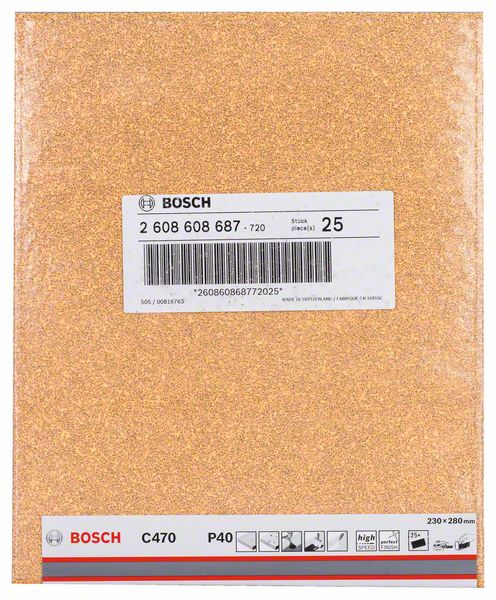Bosch Schleifblatt C470 Best für Wood+Paint K40