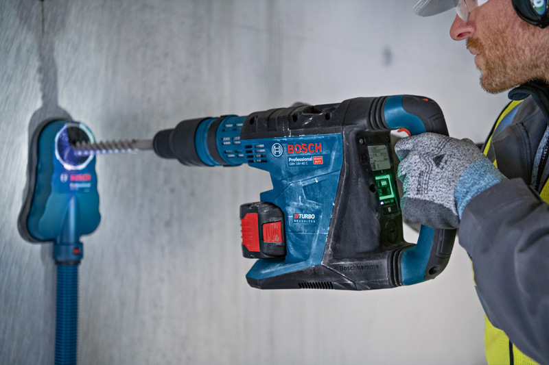 Bosch Akku-Bohrhammer BITURBO mit SDS max GBH 18V-40 C, mit XL-BOXX