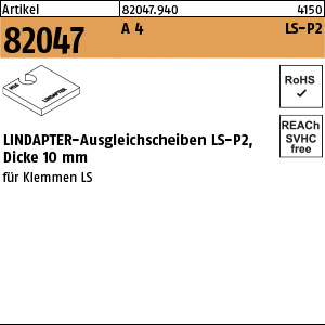 Lindapter Trägerklemme LS P2 Edelstahl A4 M20