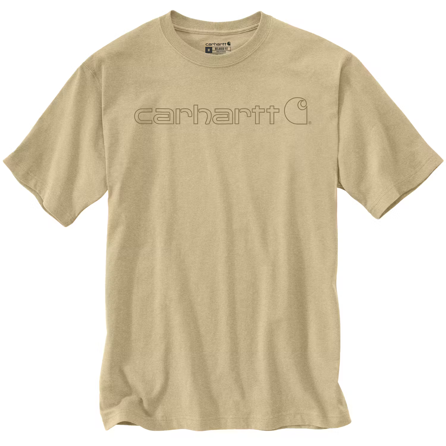 CARHARTT Herren-T-Shirt Relaxed Fit mit Carhartt-Logo BEACH HEATHER, S