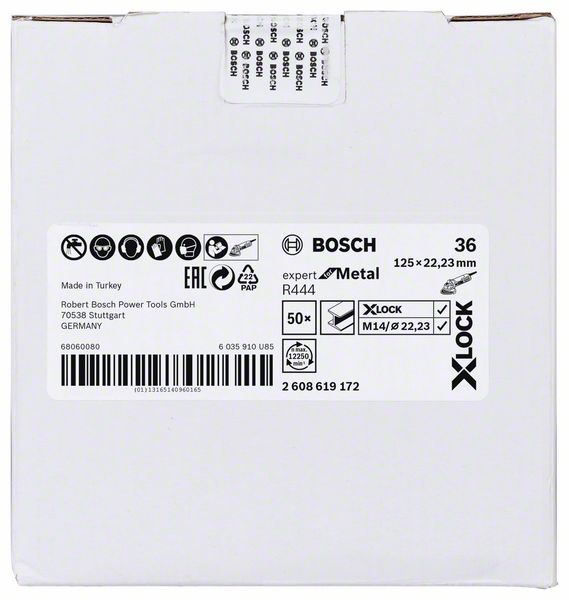 Bosch Fiberscheibe X-LOCK R444 Expert Metal K36