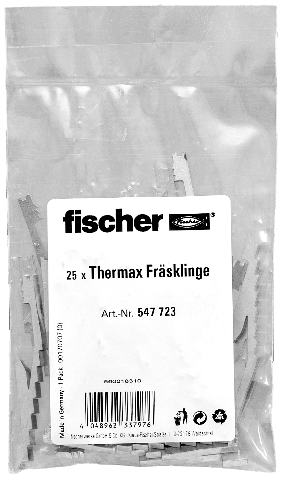 fischer TherMax Fräsklinge, 25 Stück