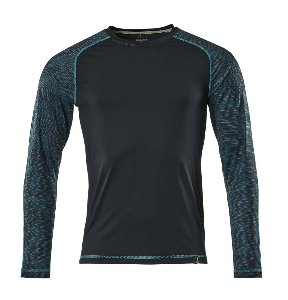 MASCOT ADVANCED T-Shirt, Langarm schwarzblau M