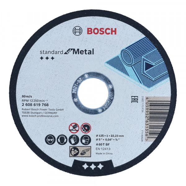 Bosch Trennscheiben Metall in Eimer 125mm