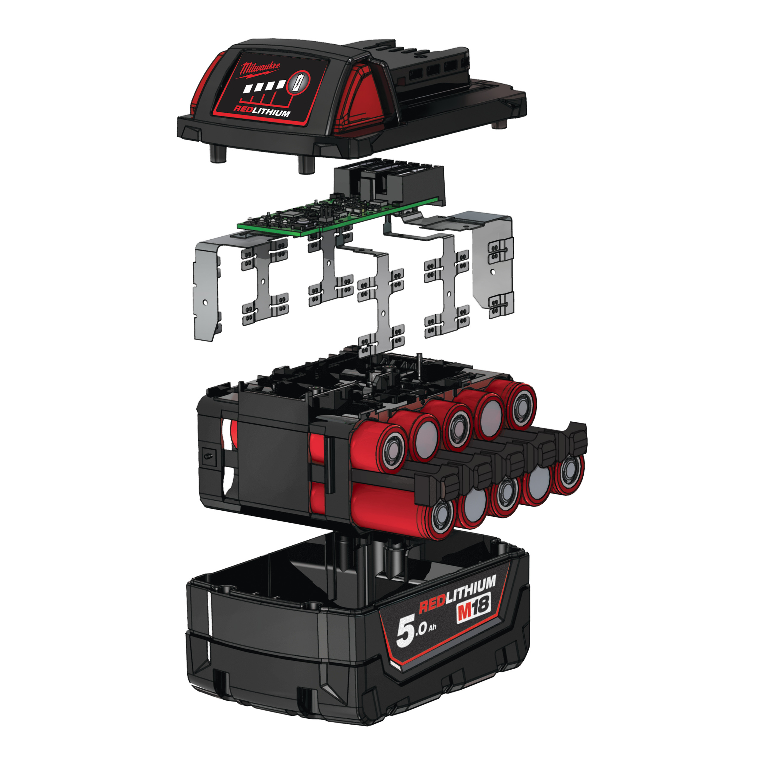 Milwaukee Ersatzakku 18 V M18 B5 5,0 Ah