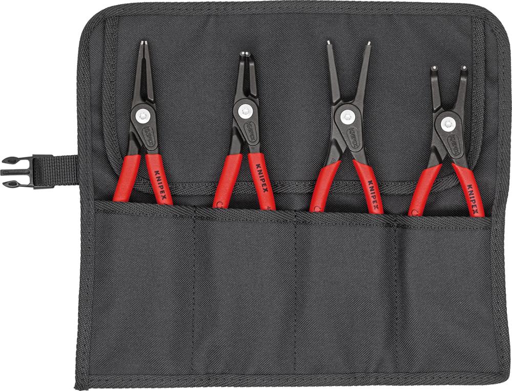 Knipex Sicherungsringzangen-Satz Präzision in Rolltasche 4-teilig