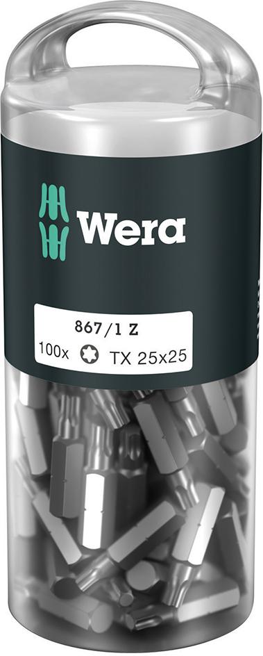 Wera Bit-Großpack T25 x 25mm zähhart 100 Stück