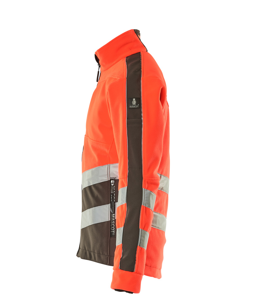 MASCOT Sheffield SAFE SUPREME Fleecejacke hi-vis rot/dunkelanthrazit XXL