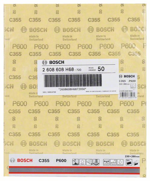 Bosch Papierschleifblatt Schleifrolle C355 Best for Coatings K600