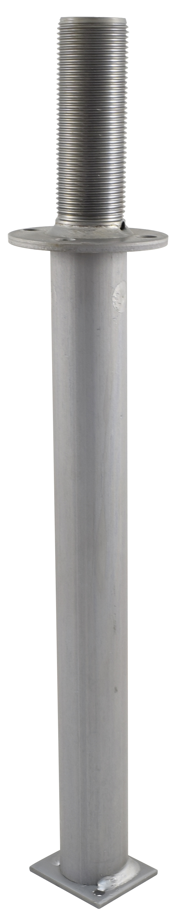 Pfostenträger PTP easy 2-teilig, "CE", zum Einbetonieren mit Rohr Ø48,3x450 mm, zinip
