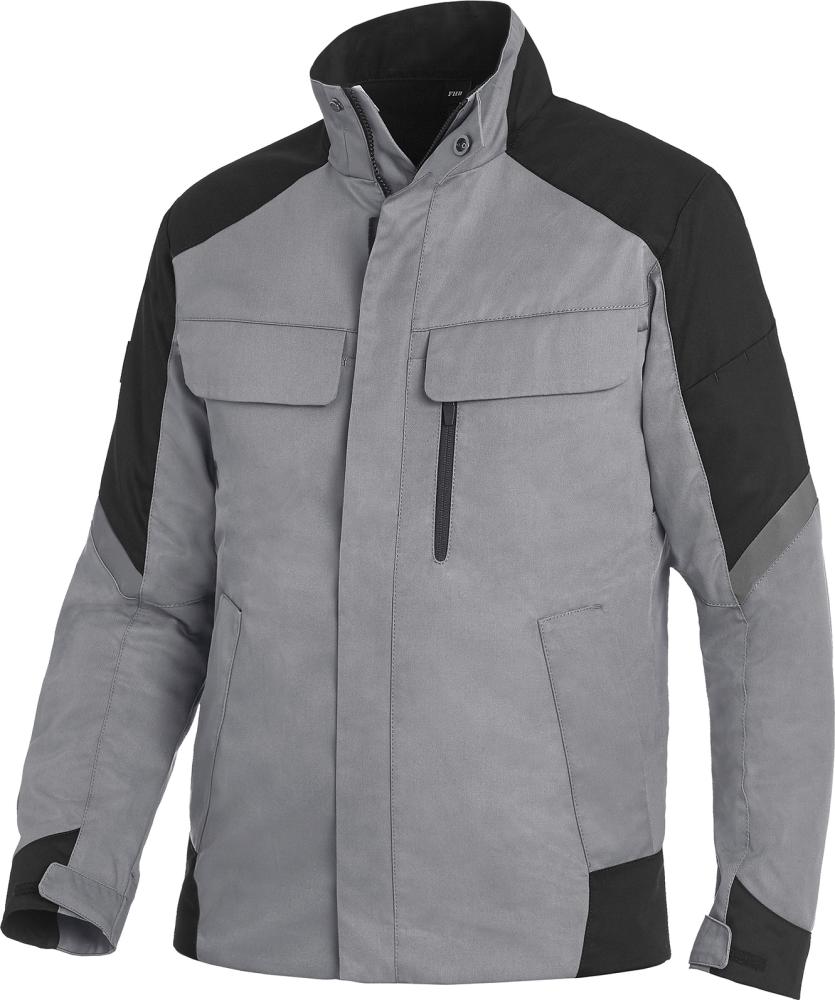 FHB Jacke Frank, Softshell, Gr. 2XL, grau/schwarz FHB