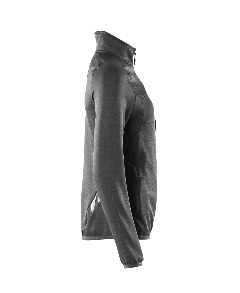 MASCOT ACCELERATE Fleecepullover mit Reißverschluss schwarz 4XL