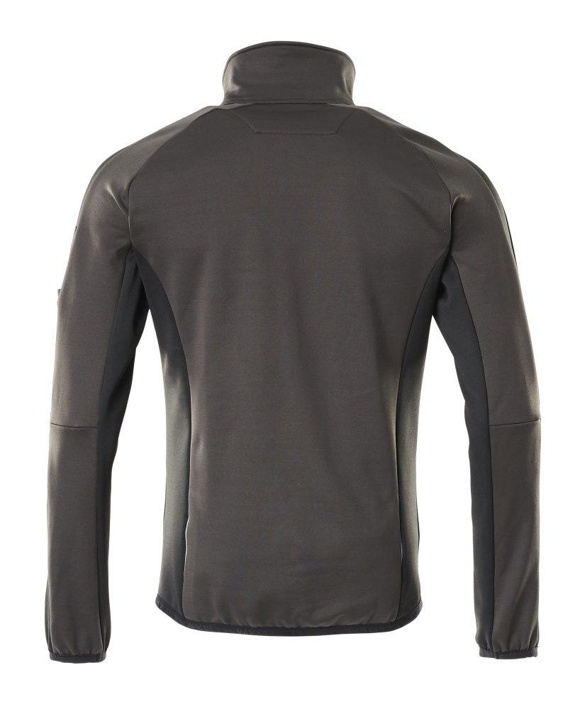 MASCOT UNIQUE Fleecepullover mit Reißverschluss dunkelanthrazit/schwarz L