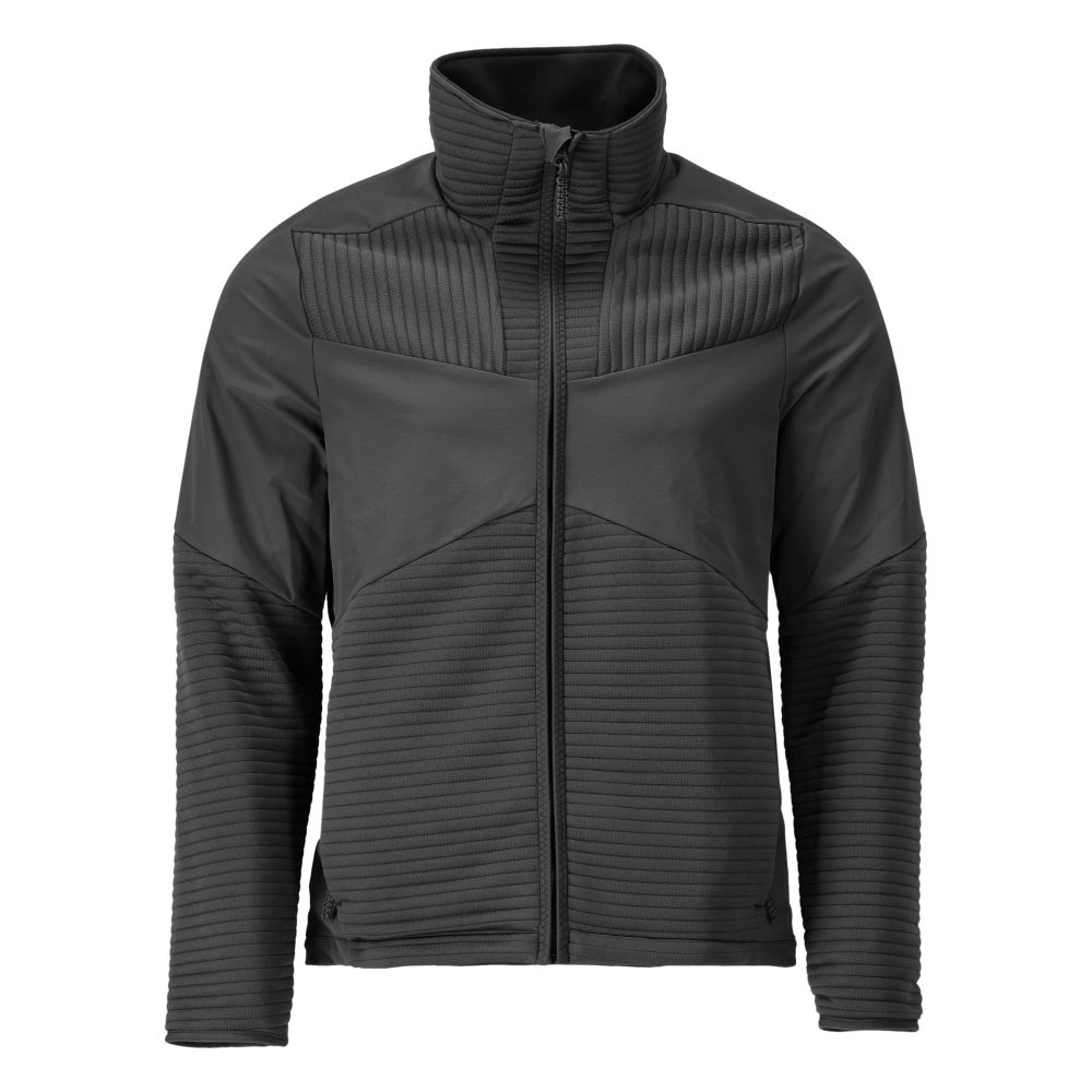 MASCOT CUSTOMIZED Fleecepullover mit Reißverschluss und Futter schwarz XL