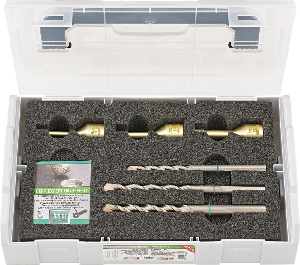 Heller Diamant-Bohrersatz CERA EXPERT Highspeed 6 teilig 6/8/10mm M14