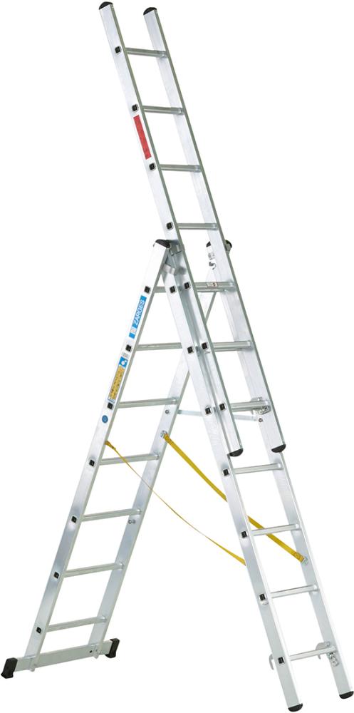 Zarges Mehrzweckleiter Skymaster X 3 x 7 Sprossen Leiterlänge max 5,00 m Arbeitshöhe 5,80 m