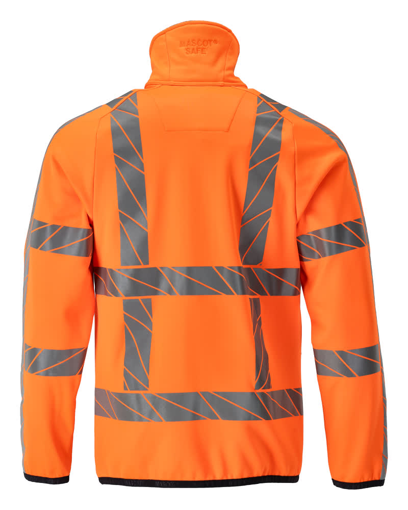 MASCOT ACCELERATE SAFE Fleecepullover mit Reißverschluss hi-vis orange XS