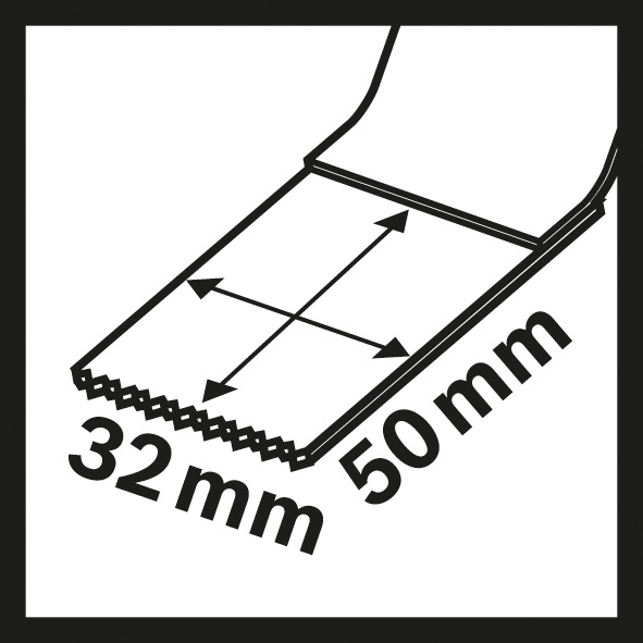 Bosch BIM Tauchsägeblatt AIZ 32 AB, Metal, 50 x 32 mm, 5er-Pack