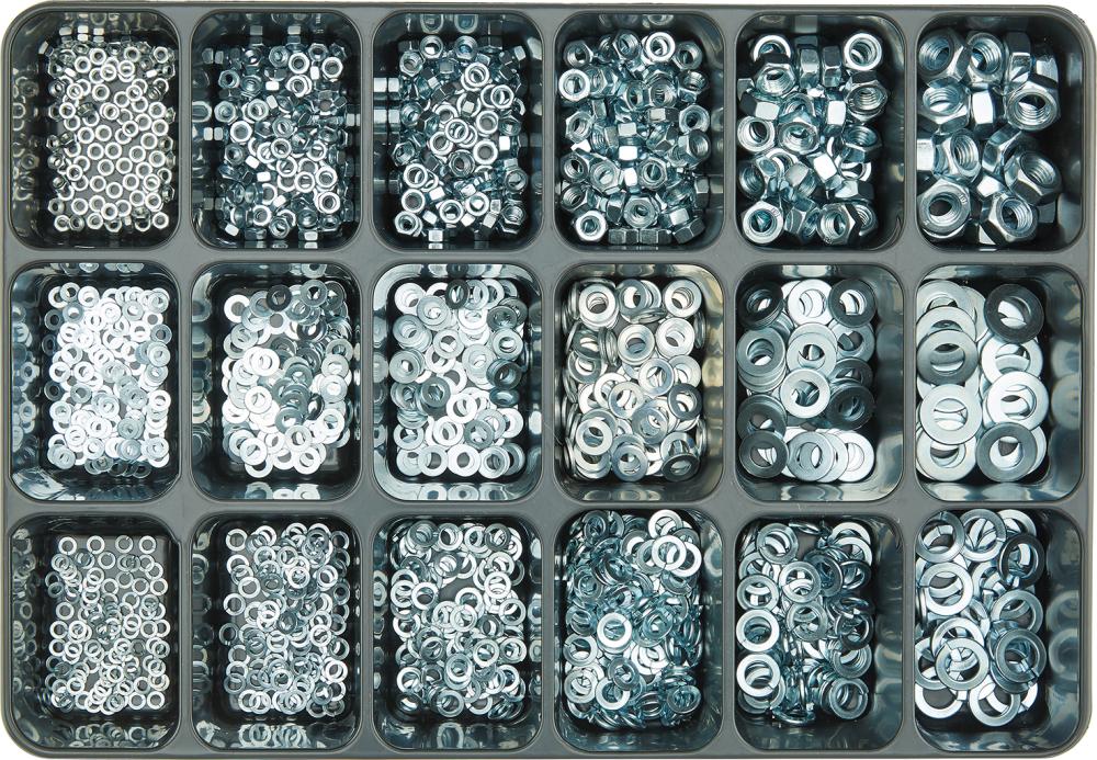 E-Norm Montagekoffer 13 DIN 934/125/127 verzinkt