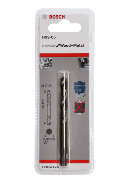 Bosch Zentrierbohrer Plus HSS-Co, 7,15 x 85 mm