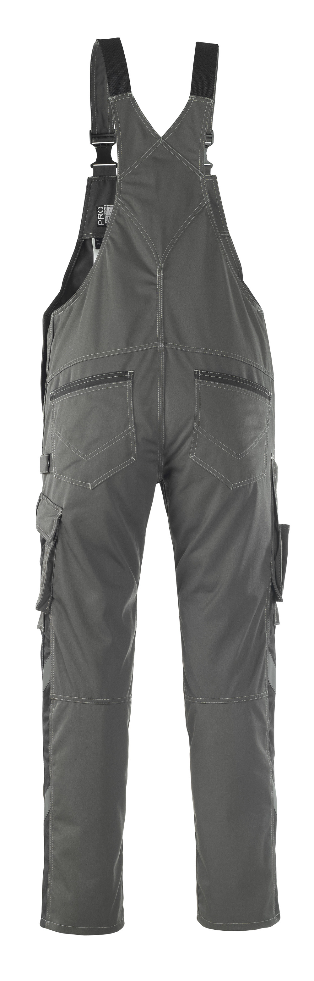 MASCOT Leipzig UNIQUE Latzhose mit Knietaschen dunkelanthrazit/schwarz 52 kurz