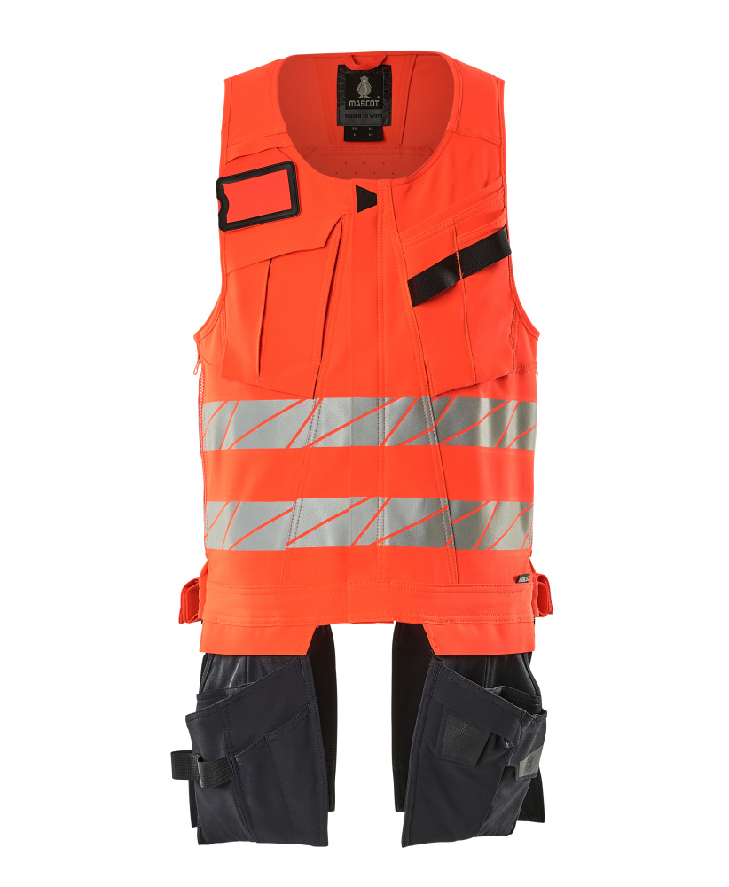 MASCOT ACCELERATE SAFE Werkzeugweste hi-vis rot/schwarzblau L