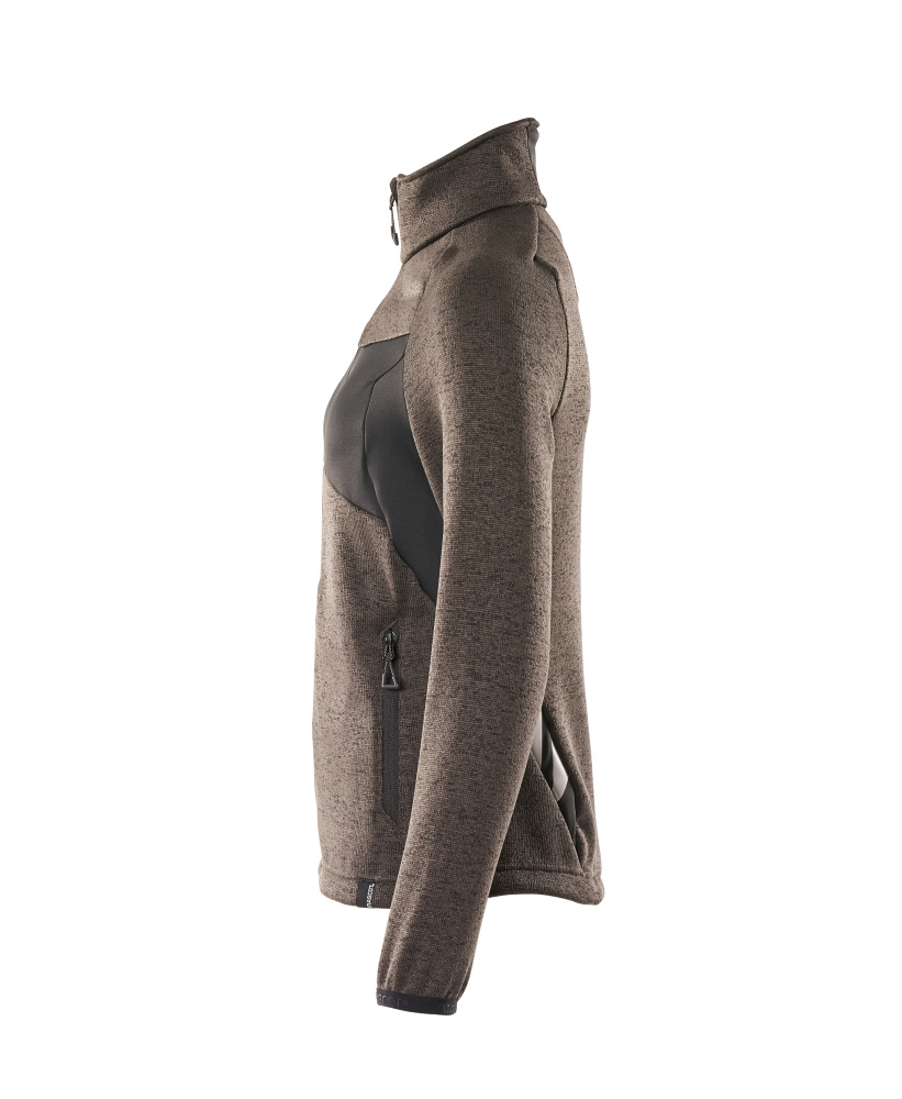 MASCOT ACCELERATE Strickpullover mit Reißverschluss dunkelanthrazit/schwarz 3XL