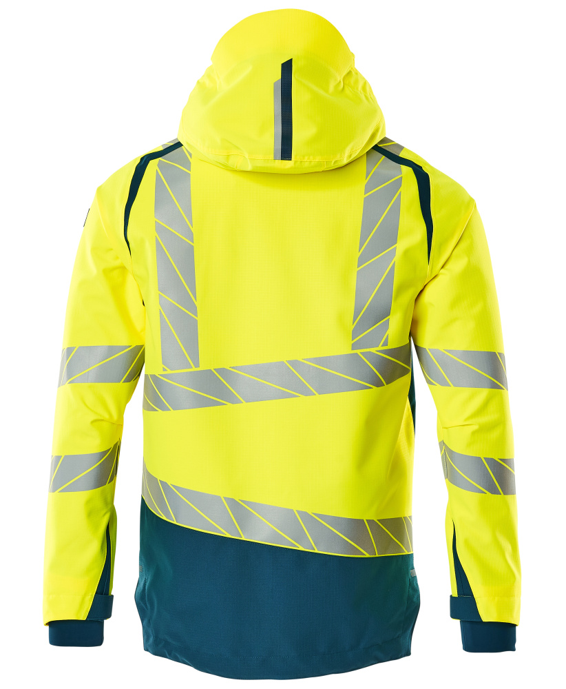 MASCOT ACCELERATE SAFE Hard Shell Jacke hi-vis gelb/dunkelpetroleum L