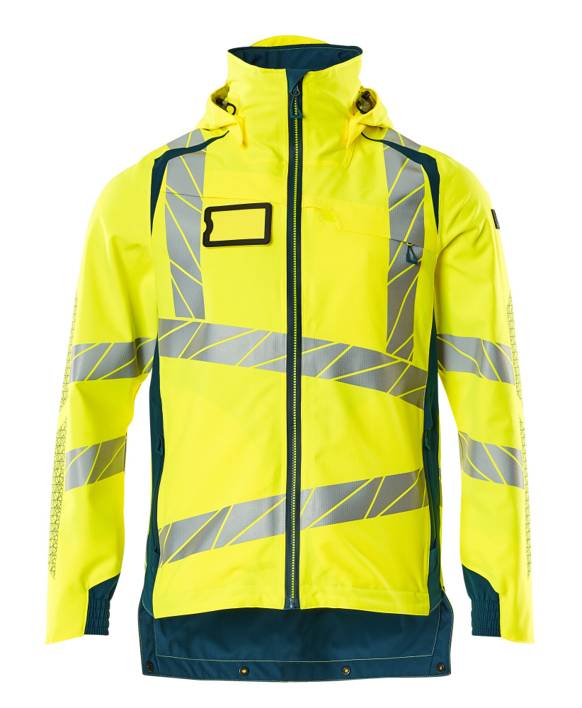 MASCOT ACCELERATE SAFE Hard Shell Jacke hi-vis gelb/dunkelpetroleum L
