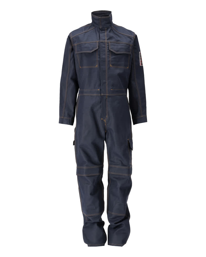 MASCOT Baar MULTISAFE Overall mit Knietaschen schwarzblau 48