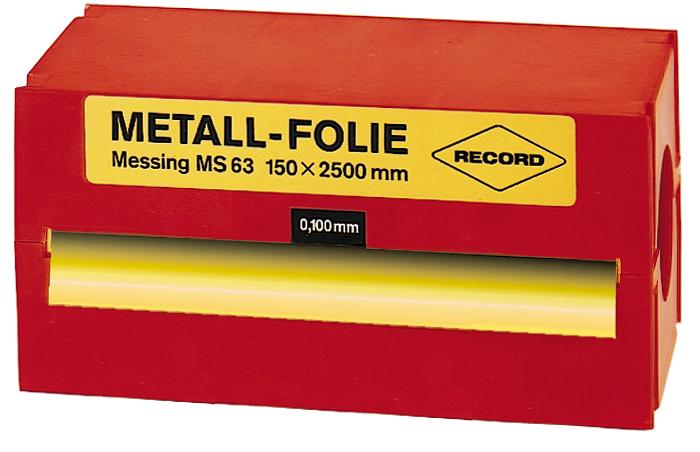 Record Metallfolie Stahl unlegiert 150 x 2500 x 0,400mm