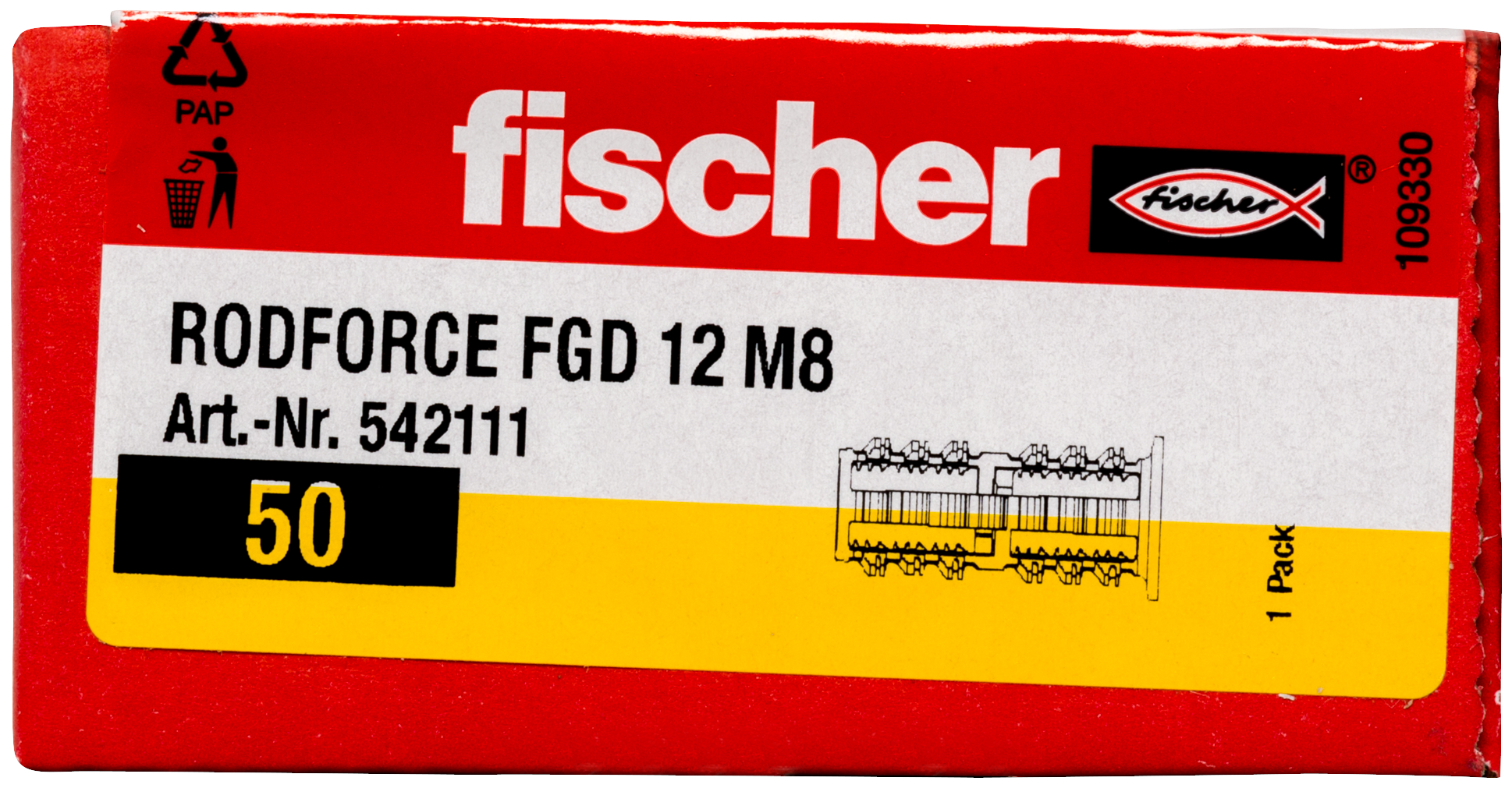 fischer Gewindestangendübel RodForce FGD M8 x 35