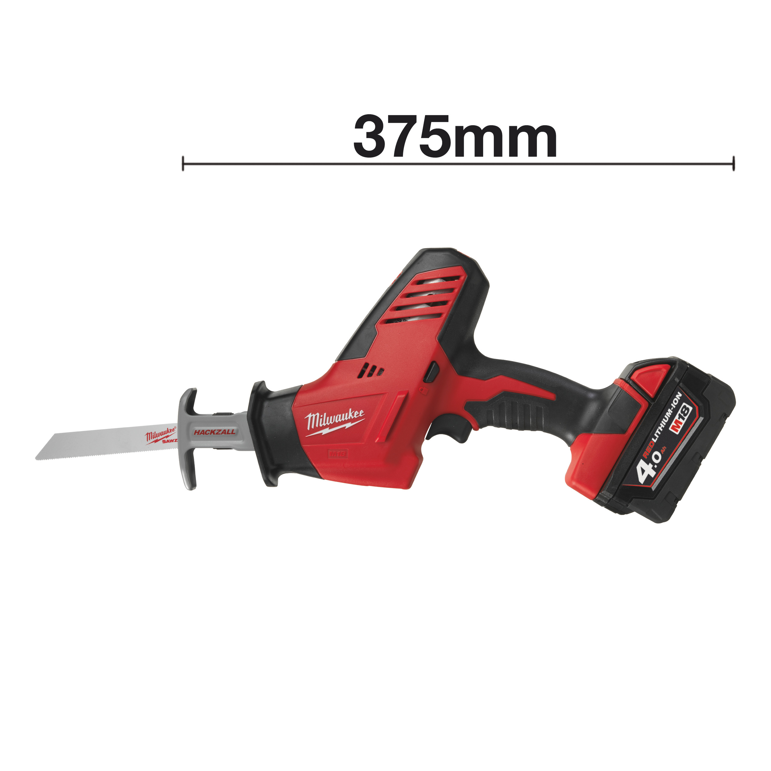 Milwaukee Akku-Kompakt-Säbelsäge C18 HZ/4.0 Ah