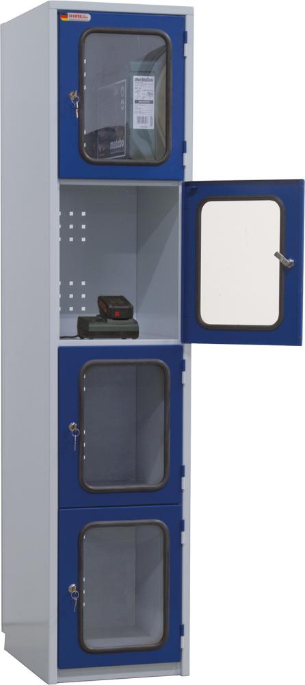 KLW Akku-Wertfachschrank 1850x415x500/540 mm HxBxT
