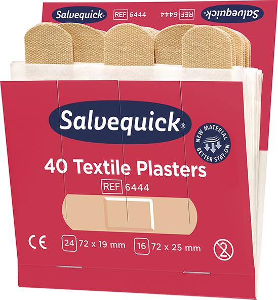 Cederroth Salvequick Nachfüllpack Textilpflaster 6x40 Stk.
