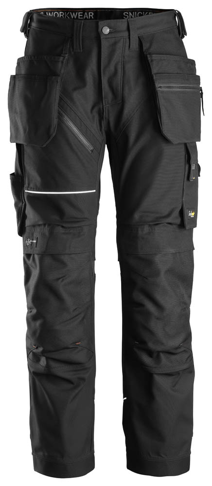 Snickers 6214 RuffWork Canvas+ Arbeitshose mit Holstertaschen schwarz
