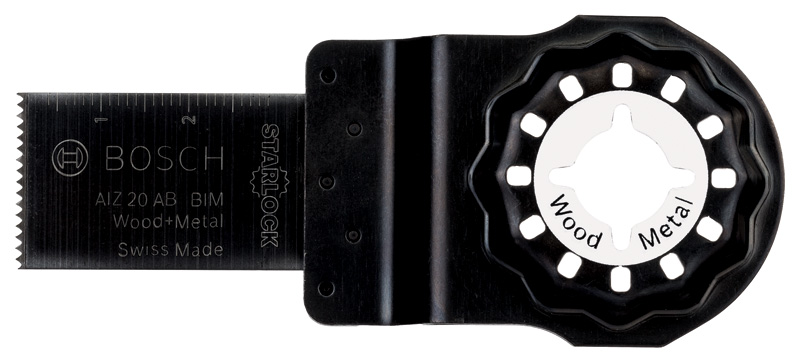 Bosch BIM Tauchsägeblatt AIZ 20 AB, Wood and Metal, 30 x 20 mm, 1er-Pack