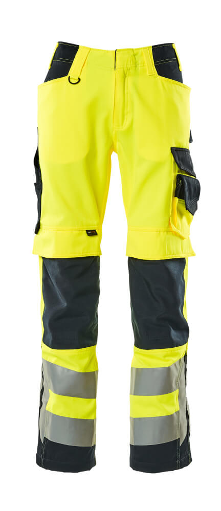 MASCOT Kendal SAFE SUPREME Hose mit Knietaschen hi-vis gelb/schwarzblau 54