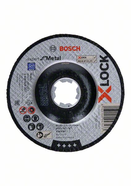 Bosch Trennscheibe X-LOCK gekröpft Expert Metal 125x2,5mm