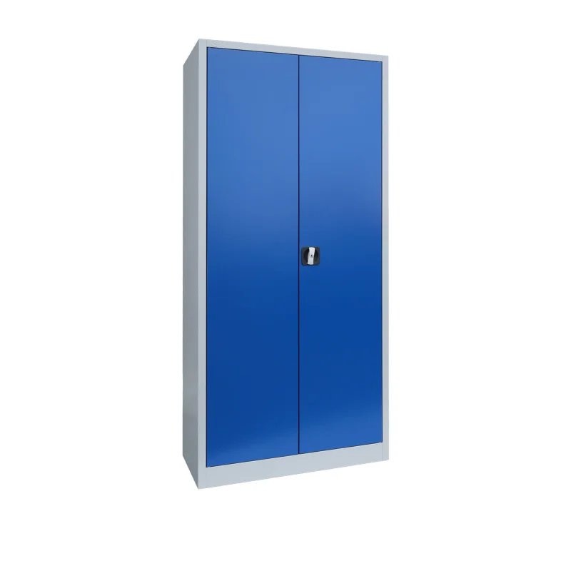 Lüllmann Flügeltürenschrank 1950 x 925 x 422 mm RAL 7035/5010 grau blau