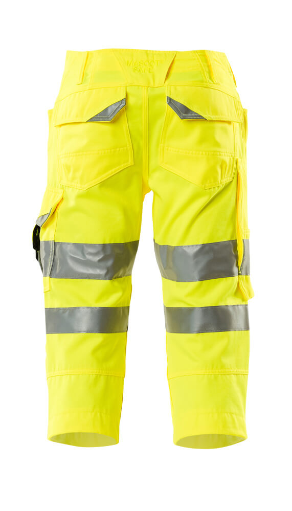 MASCOT SAFE SUPREME Dreiviertel-Hose mit Knietaschen hi-vis gelb 44