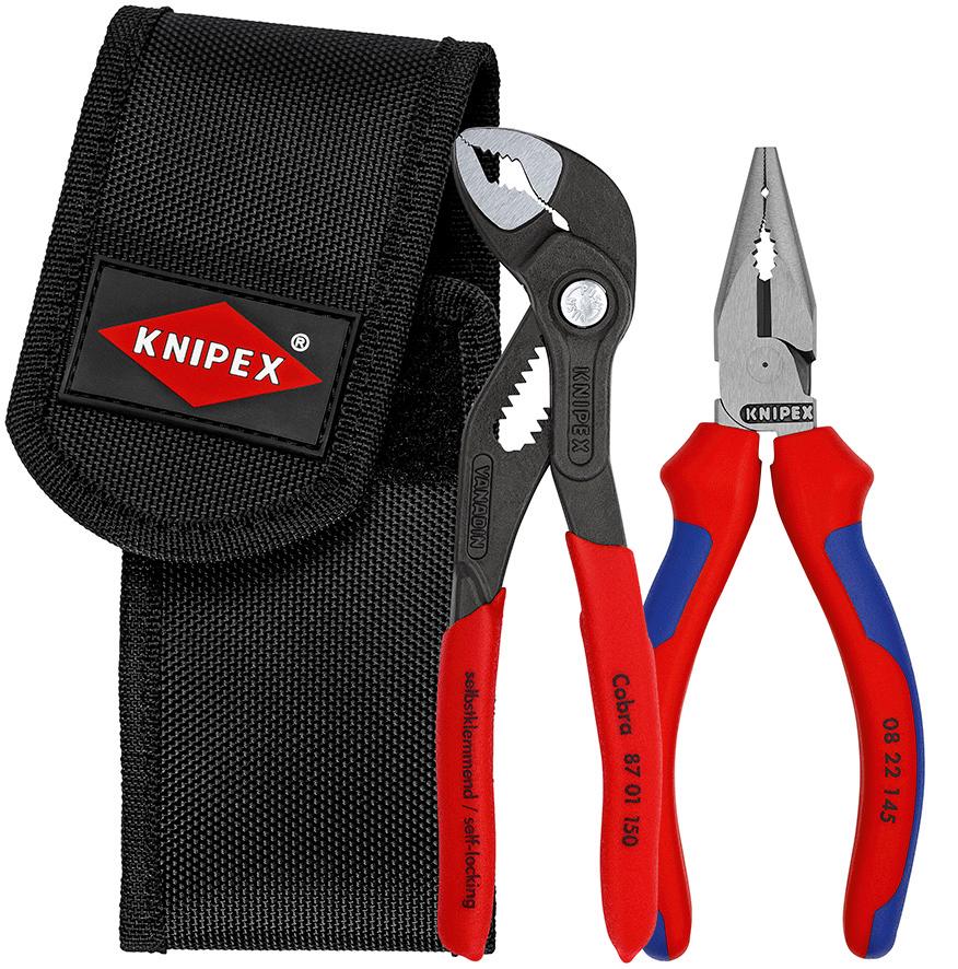 Knipex Zangensatz 2-teilig in Gürteltasche