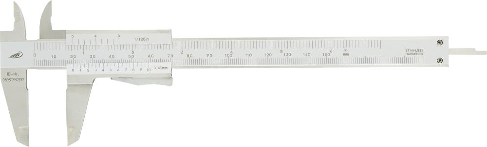 Helios-Preisser Taschenmessschieber Momentfeststellung 150mm rostfrei ET