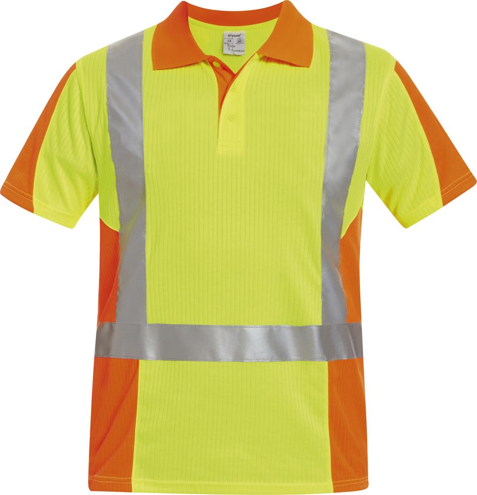 Elysee Warn-Poloshirt Zwolle, Gr. L, gelb/orange